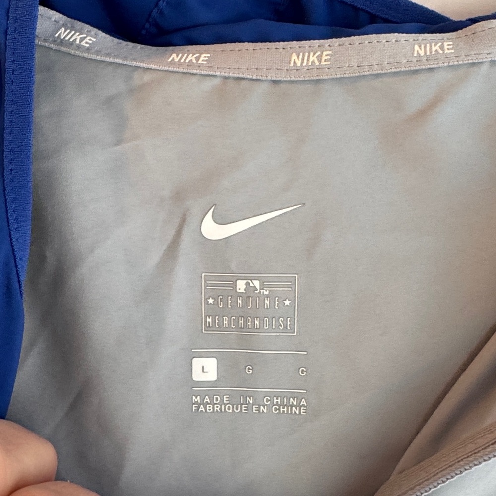Nike Chicago Cubs, full zip, hooded, Lightweight, Blue and Gray Jacket - Picture 4 of 5